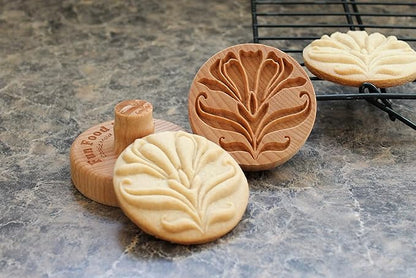 Wood Cookie Stamp, 2.5 Inch (Deco Flower CS-026)