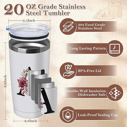 20 Oz Insulated Coffee Cup with Lid Car Tumbler Travel Mug Women Teacher Co worker Assistant Principal Christmas Paraprofessional Administrative It Hr Admin Day French Nursing Spanish Swim Latin Gift