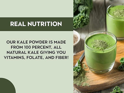 Ancient Roots Kale Powder - All-natural Vegetable Powder, No Sugar Added, No Preservatives, Supports Heart Health, Natural Source of Fiber - 3.5 ounces (20 servings)