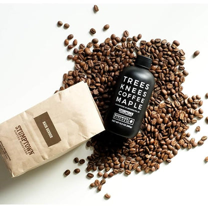 Trees Knees Coffee Maple Syrup, Grade-A Organic Maple Syrup with a Bold Buzz from Coffee, Vegan, Gluten Free & Made in the USA, Pure & All Natural, 11.5oz