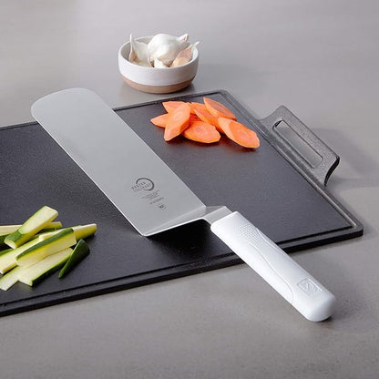 Mercer Culinary Millennia Turner Handle, 8 Inch x 3 Inch Blade, White Handle