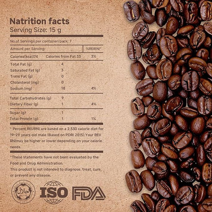 Premium Instant Collagen Peptide Infused Milk Coffee - Rich Creamy Taste, 30-Second Preparation, Aids Collagen Intake