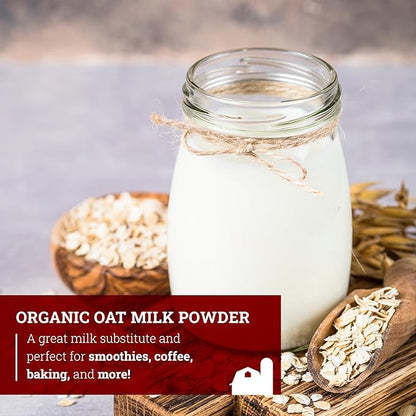 Hoosier Hill Farm Organic Oat Milk Powder, 2LB (Pack of 1)