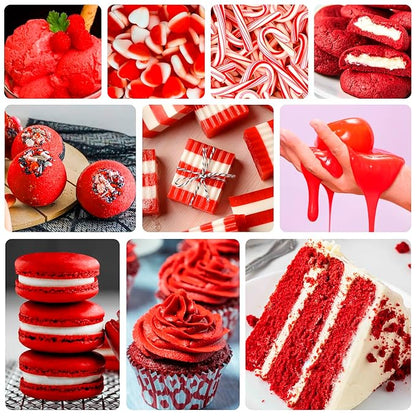 Food Coloring - Vibrant Liquid Icing Food Coloring Set for Baking, Cake Decorating, Easter Egg, Airbrush - Tasteless Food Color Dye for Fondant, Slime, DIY Crafts - 5.5 Fl.oz / 160ml Each (Red)