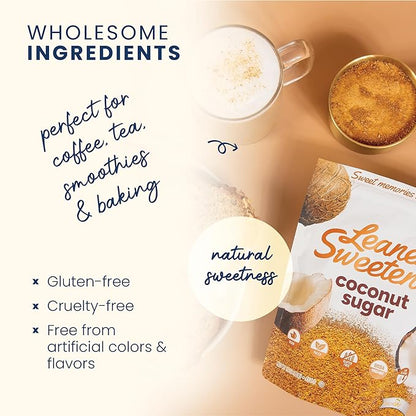 Leaner Creamer Non-Dairy Sugar Free Coffee Creamer Powder (Leaner Sweetener Pouch 16oz)