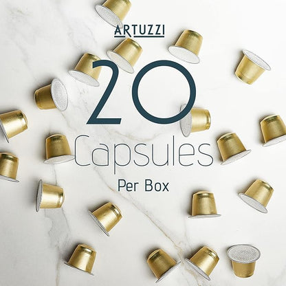 Artuzzi 120ct Espresso Pods I Compatible With Nespresso I Espresso Roma I Aluminum & Recyclable Coffee Pods I Italian Dark Roast