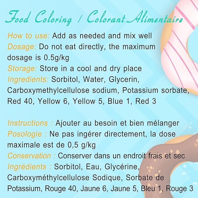 Gel Food Coloring - 4.5oz Vivid Food Coloring Gel for Baking, Cake Decorating, Cookie, Fondant, Macaron - Tasteless Concentrated Edible Food Color Dye for Icing, Slime, Drinks, DIY Crafts (Blue)