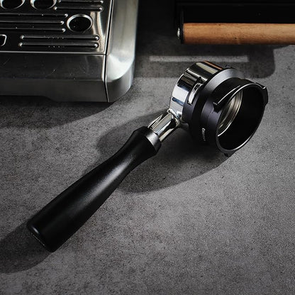 Espresso Dosing Funnel Compatible with Barsetto, Calphalon Temp IQ 58mm Portafilter, Aluminum Alloy, Black