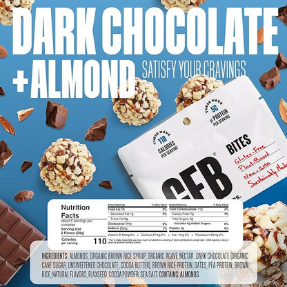 The GFB Variety Pack Protein Bites - Gluten Free, Plant Based, Non GMO, Sustainably Made – Ridiculously Tasty, Healthy, Vegan, Protein Energy Balls, 4 oz (6 Count)