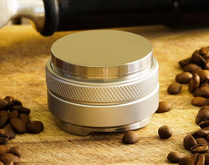 53mm Espresso Tamper and Distributor - Dual-Head Coffee Leveler for 54mm Breville Portafilters | Adjustable Stainless Steel Espresso Machine Accessory