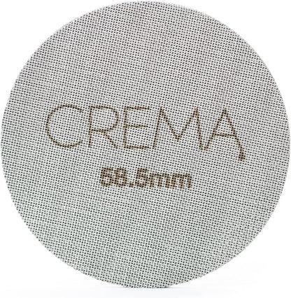 Crema Coffee Products 58.5mm Puck Screen for Barista Models | 1.7mm Thick 316L Steel Filter | Balanced Water Flow for Improved Extraction |Prevent Channeling & Reduce Maintenance|Durable,Easy to Clean