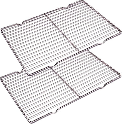 2Pcs Stainless Steel Cooling Racks, Cooling Racks for Cooking and Baking, Cookie Cooling Rack, Oven Cooling Racks for Cooking