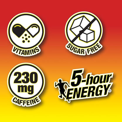 5-Hour Energy Gamer Shots Variety Pack, 30 Count (1.93 fl oz) - Extra Strength Apple Bash, Rocket Raspberry, Pineapple Charge Flavors