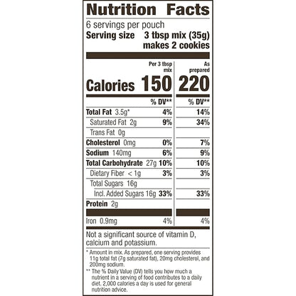 Betty Crocker Chocolate Chip Cookie Mix, Makes (12) 2-inch Cookies, 7.5 oz. (Pack of 9)