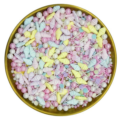 Dynastang Ice Cream Sprinkles Mixed Style Edible Cake Decorations Cupcake Toppers Cookie Perfect for Cakes, Cupcakes, Desserts Toppings 3OZ