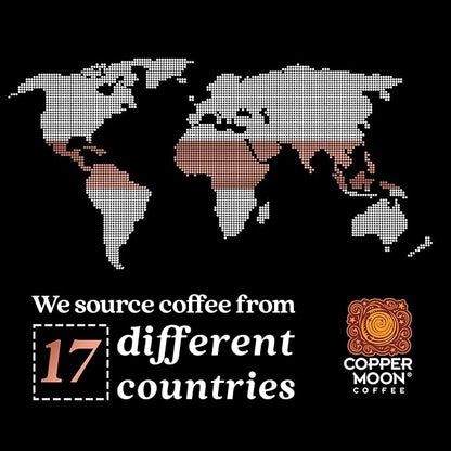 Copper Moon Ground Coffee, High Caffeine Blast Off Blend, Strong Roast, 3 Bags (12 oz. Each)