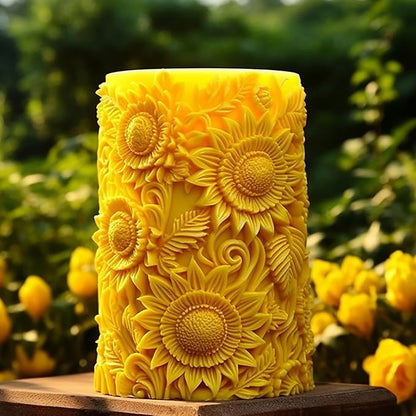 Rose Ball Candle Round Flower Peony Resin Mold - Resin Casting Silicone Molds for Home Decor & Candle Making Wave Spiral Mold