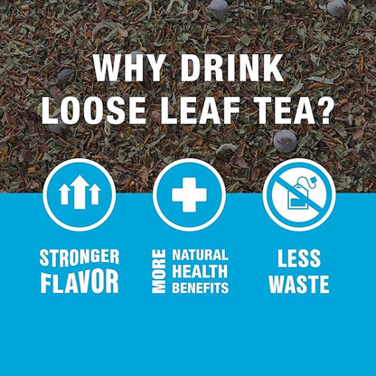Tiesta Tea - Cocoa Mint Chill Loose Leaf Tea, Chocolate Peppermint Herbal Rooibos Blend, Non-Caffeinated, Brew Hot or Iced, Makes Up to 25 Cups, Resealable Pouch, 1.5 Ounce