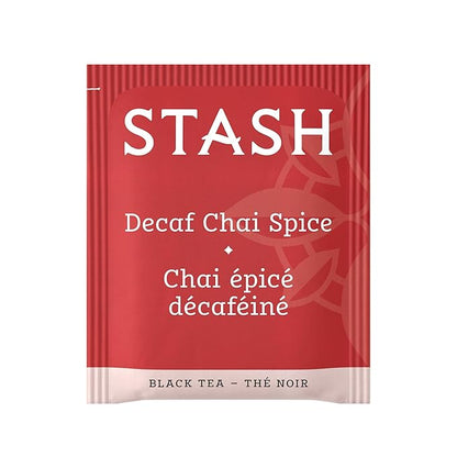 Stash Tea Decaf Chai Spice Black Tea - Decaf, Non-GMO Project Verified Premium Tea with No Artificial Ingredients, 18 Count (Pack of 6) - 108 Bags Total