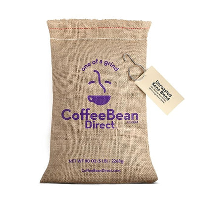 Coffee Bean Direct Unroasted Kona Blend, 5 Pound (Pack of 1)