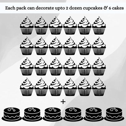 Confect Edible Galaxy Sprinkles | Sprinkles for Cakes & Cupcakes Decoration | pack of 5 Mix Black, Champagne Gold, Sliver, Grey & Golden Pearl | Vegan, Gluten-Free, Nut-Free, Soy-Free, Dairy-Free, Palm Oil-Free- 5 Oz