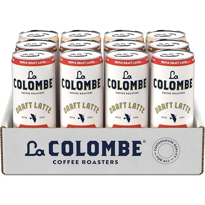 La Colombe Coffee, Draft Latte Variety Pack, 11 fl oz cans (Pack of 12), Includes Triple Latte, Vanilla Latte & Mocha Latte, Coffeehouse Quality, Ready-to-Drink, On-the-Go