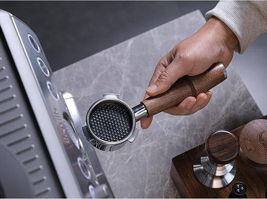 Breville Espresso Machine Accessories Set– 54mm Bottomless Portafilter, Calibrated Tamper, Coffee Distributor, Knock Box and Tamping Station