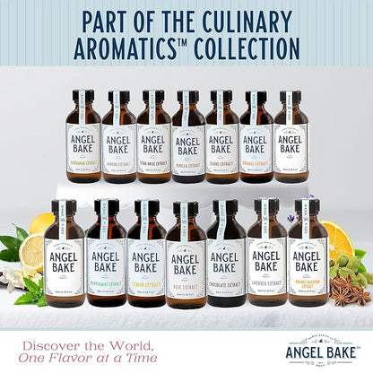 Pure Almond Extract for Baking & Mixology - Culinary Almond Essence and Flavoring - Kosher, Keto Friendly, Vegan, Gluten-Free for Desserts, Beverages & Recipes (2 Oz Extract with Latex-Free Dropper)