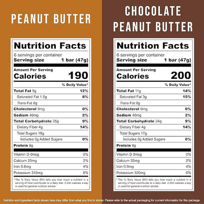 JONESBAR Organic Plant Based Protein Bars | Peanut Lovers Pack | Fruit & Nut Bar, Kosher, Gluten Free, Breakfast Bars, School Snacks, Vegan Snack & Healthy Snacks for Adults and Kids (Pack of 12)