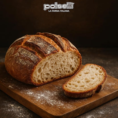 Polselli 100% Stone Ground Spelt (Farro) Flour – 5kg / 11 lb – Ancient Whole Grain, High Protein, All-Purpose for Bread, Pizza, Pasta & Pastries – Imported from Italy