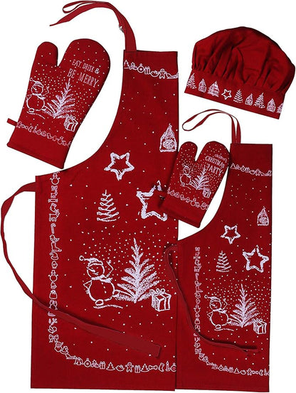 AMOUR INFINI Cotton Womens Apron for Kitchen Reusable and Washable Aprons with Pockets & Adjustable Strap Spring & Easter Apron (27.5 x 33 Inches)