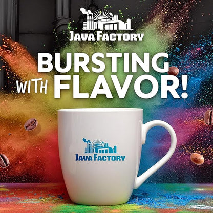 Java Factory Coffee Pods Light Roast Coffee Compatible with K Cup Brewers Including 2.0, Wakey Wakey, 80 Count