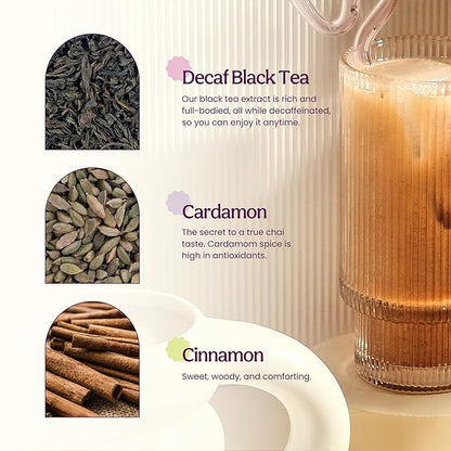 Blume Oat Milk Chai Latte - Organic Chai Source from India - Super Latte with Milk Thistle, Fennel and Ginger Root - Sugar-Free, Gluten-Free and Vegan - 30 Servings