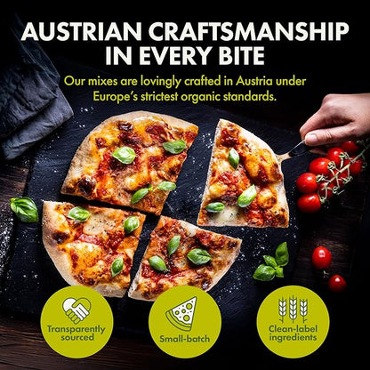 Let’s Bake Bread Organic Pizza Crust Baking Mix - Crispy & Chewy Artisan Crust - USDA Organic, Non-GMO, No Additives, Easy Home Baking, Pizzeria-Quality Dough at Home - 17.64 oz (1 Pack)