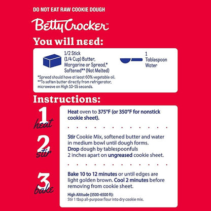 Betty Crocker Sugar Cookie Mix, Makes twelve (12) 2-inch Cookies, 6.25 oz.