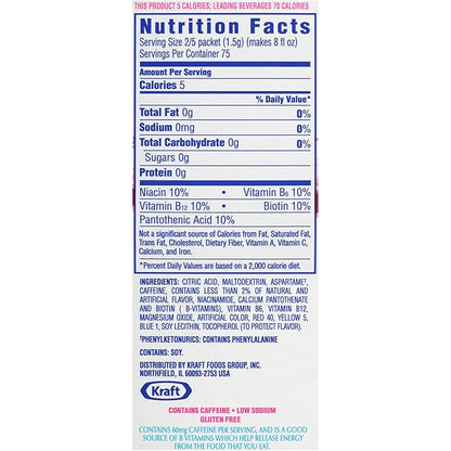 Crystal Light Energy Strawberry On-The-Go Powdered Drink Mix 30 Count