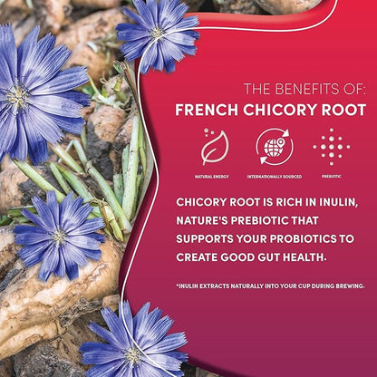 Teeccino Vanilla Nut Chicory Coffee Alternative - 11 Ounce - Ground Herbal Coffee That’s Prebiotic, Caffeine Free & Acid Free, Medium Roast, (Pack of 3)