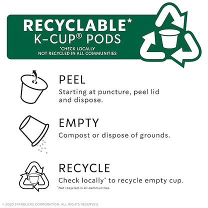 Starbucks Medium Roast K-Cup Coffee Pods — House Blend for Keurig Brewers — 1 box (10 pods)