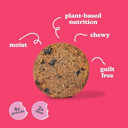 Love + Chew Superfood Soft Baked MINI Cookies, Cherry Almond Flavor, Plant Based Cookie Made With Chia Seeds, Almonds & Cherries for Kids and Adults, Vegan Snacks, Gluten Free, Paleo, Non GMO, 80 Pack