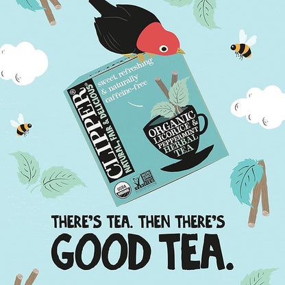 Clipper Tea Peppermint & Licorice Teabags – Caffeine Free, USDA Organic, Great Hot or Iced – Sweet, Refreshing, Natural, Fair & Delicious Sweet – 200 Tea Bags