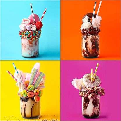 DISCOUNT PROMOS Decorating Mason Jars 12 oz. Set of 10, Bulk Pack - Glass Jars for Overnight Oats, Candies, Fruits, Pickles, Spices, Beverages - Black
