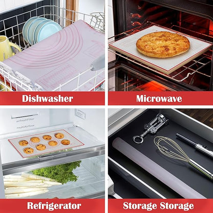 BlueBark 1 PCS - 32"L x 24"W Non-stick Silicone Baking Mat for Pastry & Dough, Sourdough Bread Making Tools, Kitchen Counter, Cooking Enthusiasts