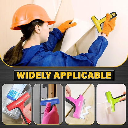 DIYSELF Razor Blade Scraper, 1 Pack Razor Scraper, 4 Inch Razor Blade Scraper Tool with 10 Extra Blades, Scraper for Cleaning, Glass Top Stove, Sticker Removal, Floor, Glass Scraper, Paint Scraper
