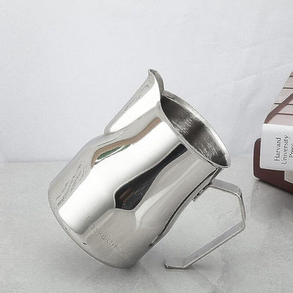 Easyworkz Espresso Steaming Pitcher Stainless Steel 12 oz Coffee Frothing Picther Milk Jug Cappuccino Latte Art Cup
