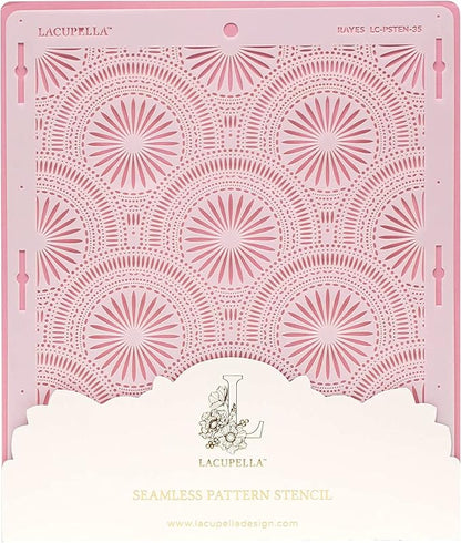 Cake Decorating Stencil for Tall Buttercream Cake, Royal Icing, Ganache, Paint, Airbrush (RAYES)