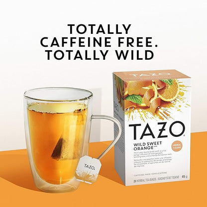 TAZO Tea Bags, Passion & Wild Sweet Orange Herbal Tea 20CT (2ea) (Variety Pack)