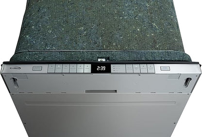 KoolMore KM-DW2445-PR 24 in. Panel Ready 14 Place Settings 45 DB Dishwasher in Stainless-Steel, UL and Energy Star Certified