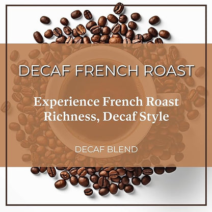 San Diego Coffee DECAF French Roast, Dark Roast, Whole Bean Coffee, 16-Ounce Bag Café en grano tostado descafeinado
