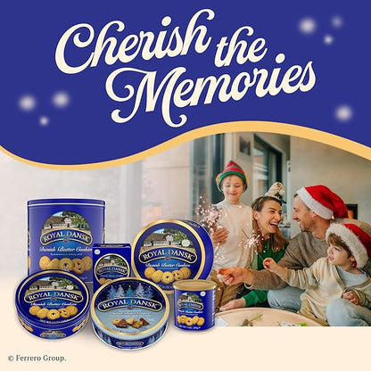 Royal Dansk Danish Butter Cookies, Premium Assorted Cookies in a Gift Tin, Great for Sharing and Gifting, 48 oz