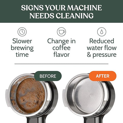 Roobi Professional Espresso Machine Cleaning Powder. Carbon Neutral Espresso Cleaner Powder. Up to 90 uses, 900gr.